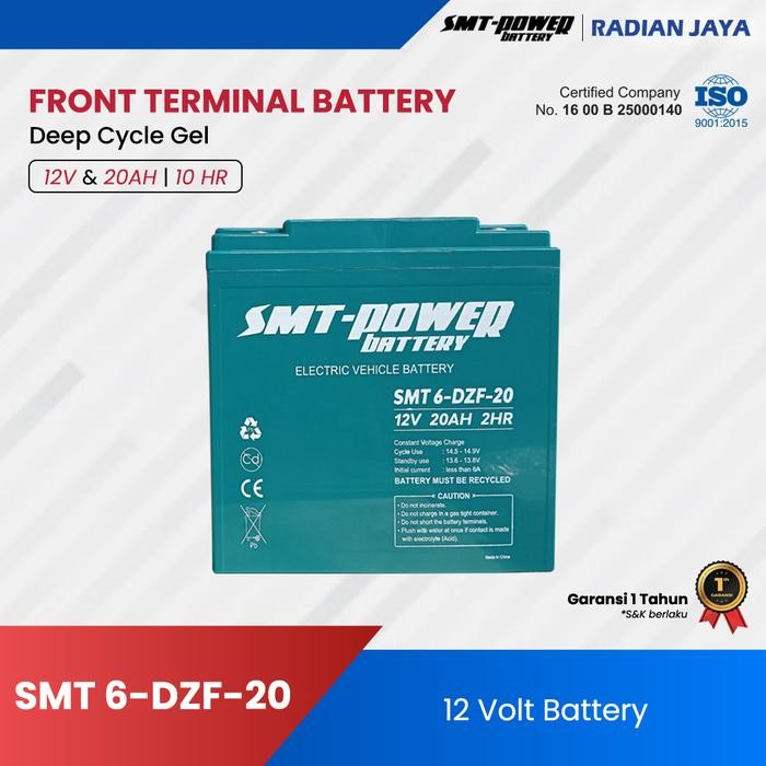 H0M3Sweet- Battery / Aki Kering 12V 20Ah 2Hr Smt 6-Dzf-20