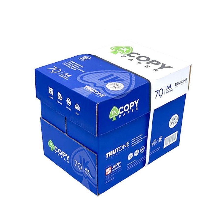

IK Copy Paper A4 70 Gsm Lembar (1 RIM) / IK Kertas A4 Print Copy 70 Gram Sheet Per Rim