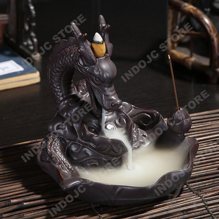 Tempat Hio Dupa Peluru Air Terjun Kerucut Asap Turun naga