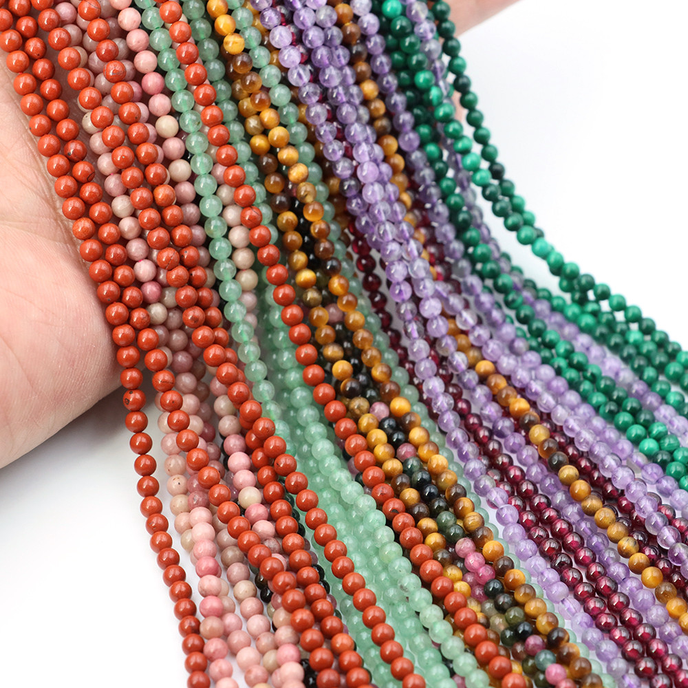 Wholesale Natural Stone Beads Amazonite Aquamarine Opal Labradorite Loose Spacer Bead Healing