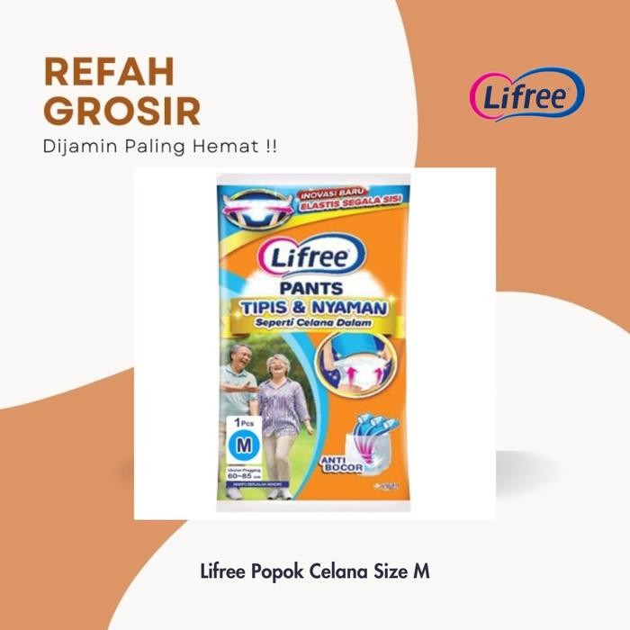 50 PCS Lifree Pants Popok Dewasa Sachet M