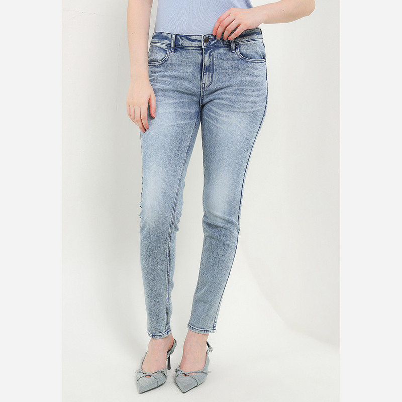 Giordano Women's High Waist Pocket Jeans Wanita