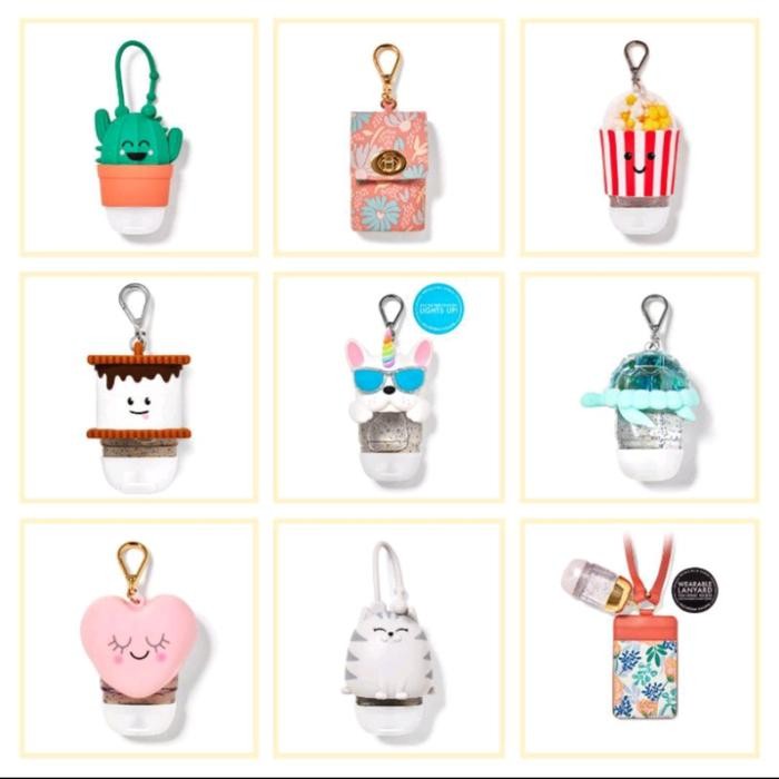 BATH AND BODY WORKS BBW ID CARD/POCKETBAG HOLDER HANDSANITIZER