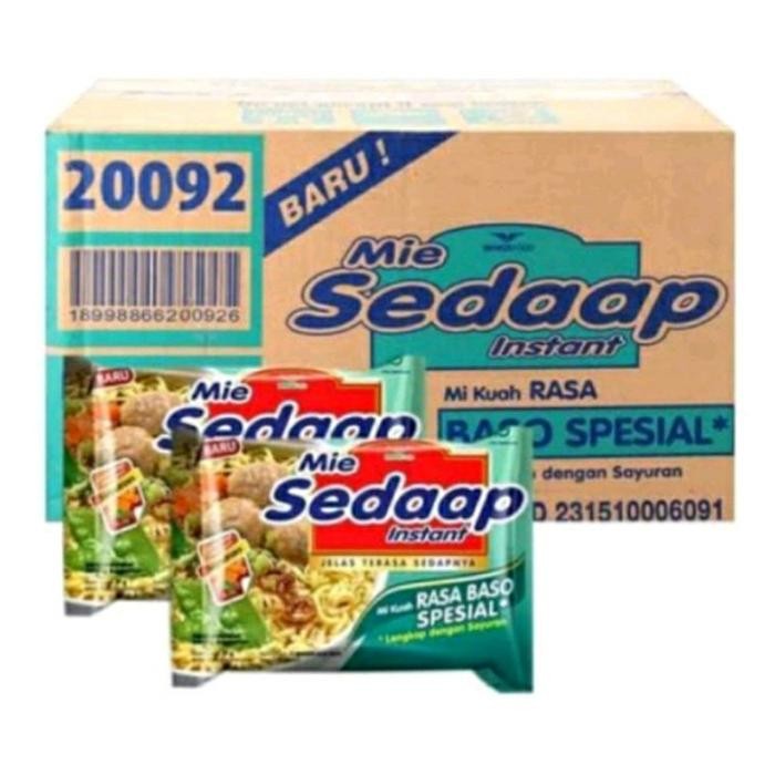 

Promo Terbatas Mie Sedaap Mie Instan Bakso Spesial 1 Dus Isi 40 Pc X 77Gr