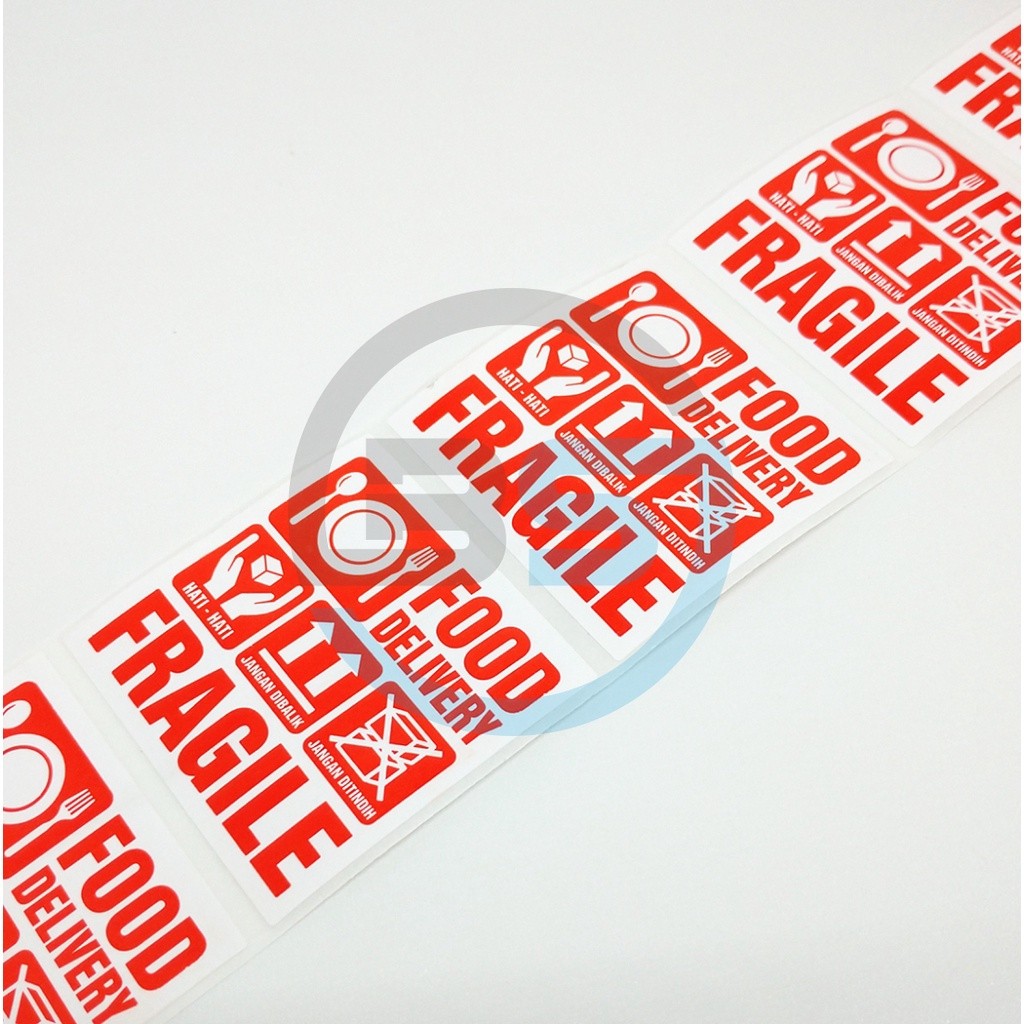 

Stiker Food Dey Makanan 5,5 x 5,5 cm Fragile ( 1 roll / pcs)