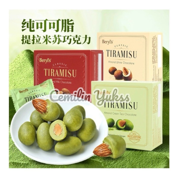 

PastikanTerjaminMutunya- Beryls Tiramisu Almond Chocolate 65g Beryl's Tiramisu Almond White Chocolate Milk