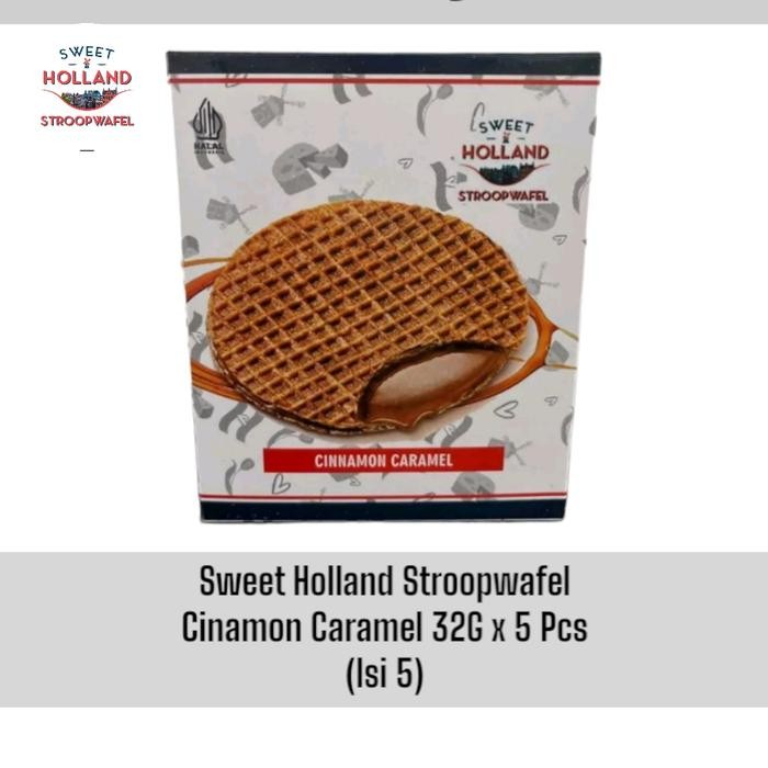 

PastikanTerjaminMutunya- Stroopwafel Sweet Holland Cinnamon Caramel 32g isi 5pcs