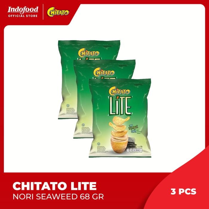 

PastikanTerjaminMutunya- 3 Pcs - Chitato Lite Nori Seaweed 68 gr