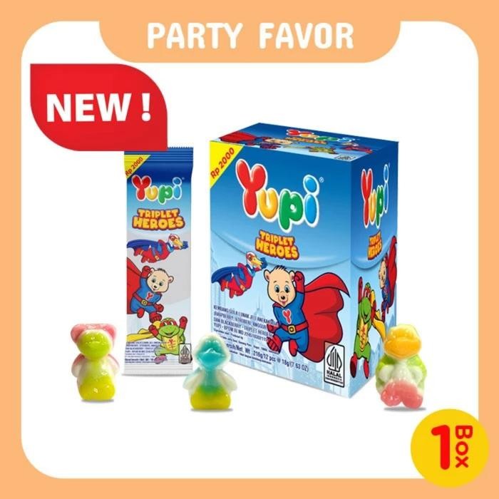 

PastikanTerjaminMutunya- Yupi Triplet Heroes ( 1 box isi 12 pcs )