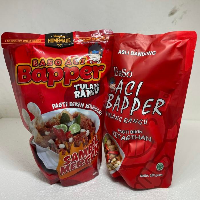 

PastikanTerjaminMutunya- Baso Aci Bapper Tulang Rangu Mercon - Sambel Mercon