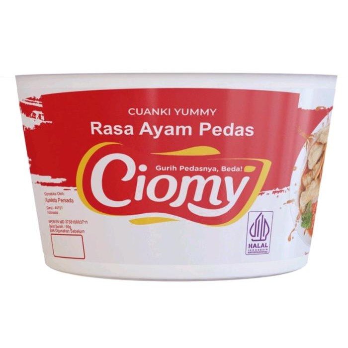 

PastikanTerjaminMutunya- Ciomy Cuanki Rasa Ayam Pedas