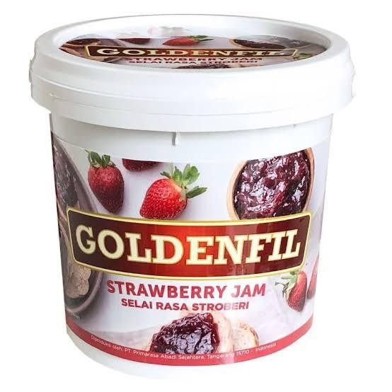 

PastikanTerjaminMutunya- Goldenfil Strawberry Jam 1 KG ( 50% buah asli )