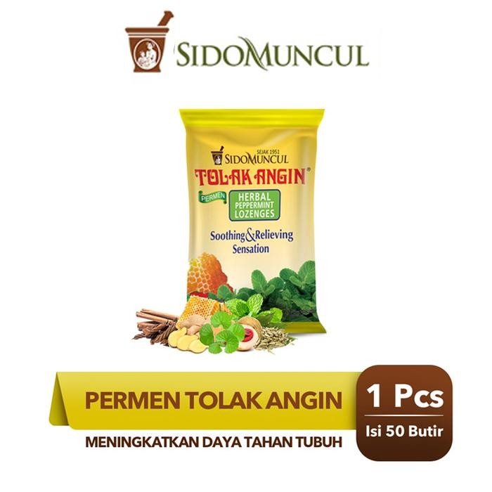 

PastikanTerjaminMutunya- Sidomuncul Permen Tolak Angin (Isi 50 Butir) - Masuk Angin Tenggorokan