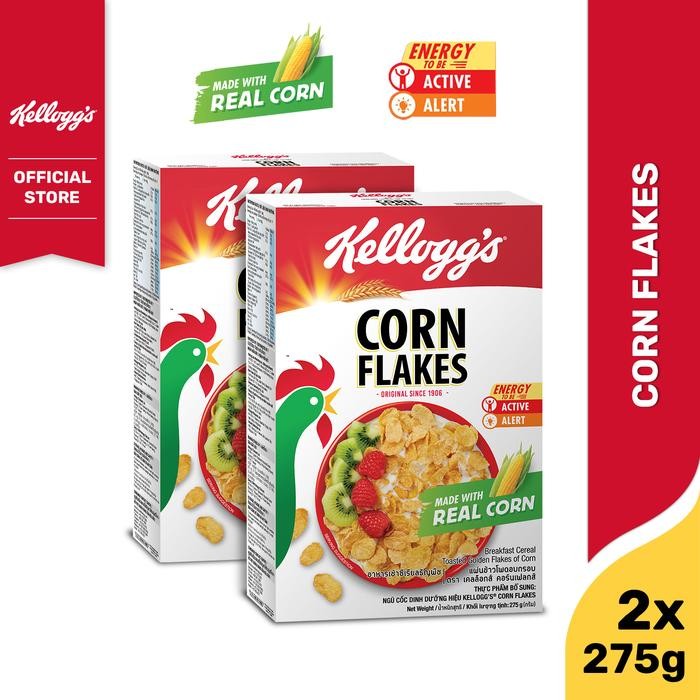 

PastikanTerjaminMutunya- [SPECIAL BUNDLE] Kelloggs Corn Flakes Sereal 2 x 275g