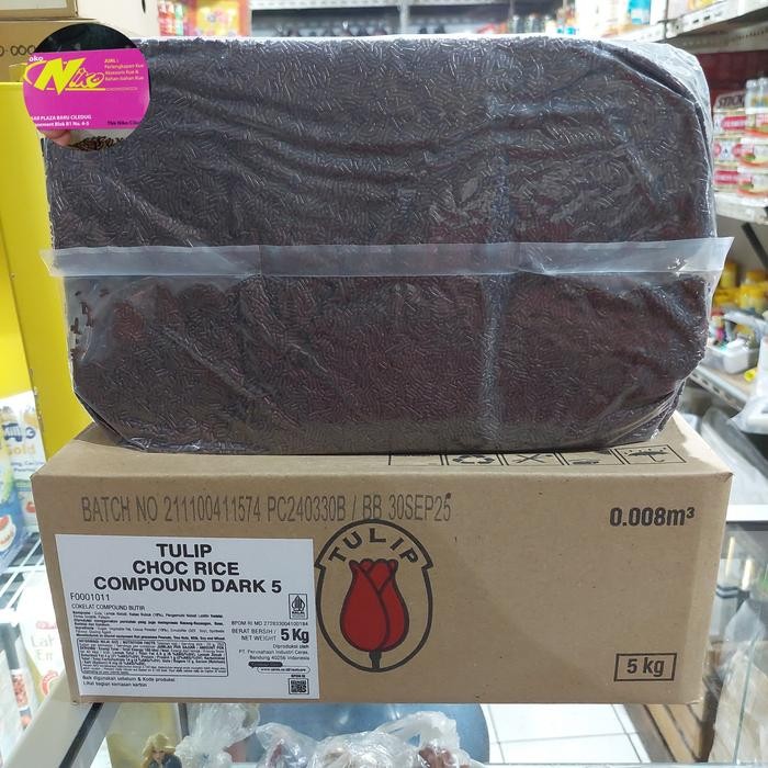 

PastikanTerjaminMutunya- mesis tulip/tulip choco rice dark 1 kg khusus grab & gojek