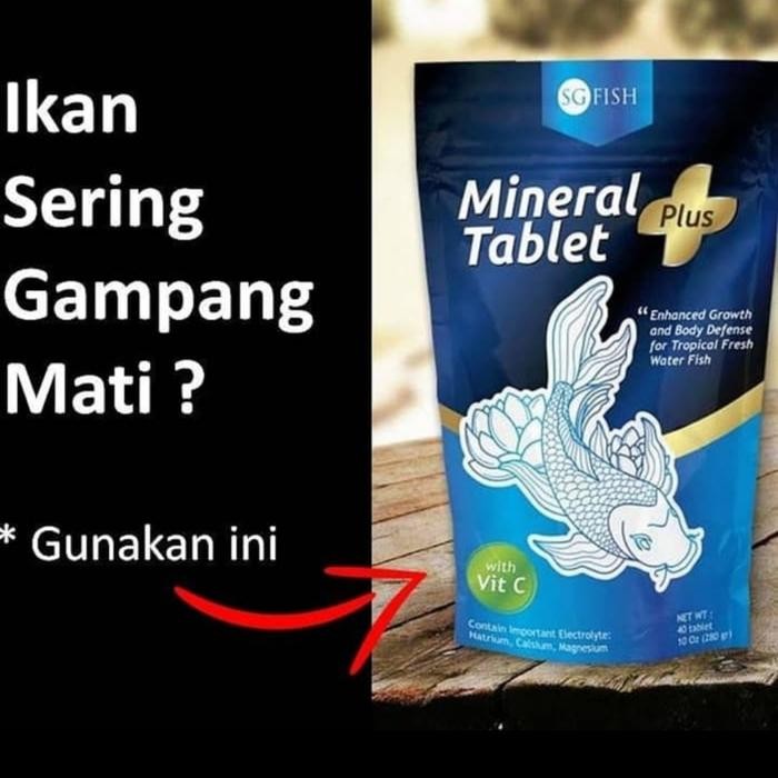 

PastikanTerjaminMutunya- MINERAL TABLET PLUS 40 TABLET / SG FISH / VITAMIN