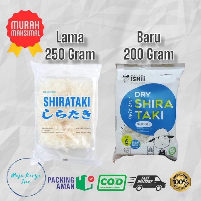 

PastikanTerjaminMutunya- Dry Shirataki Mie Shirataki kering 250 gram