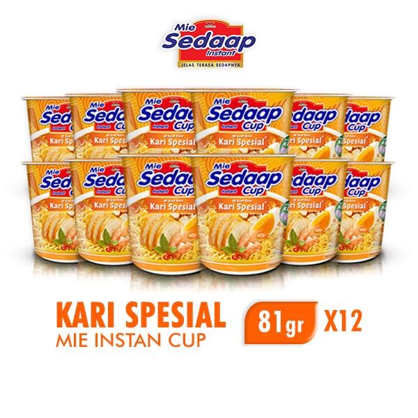 

SemuAReadyYaB0Zq- Sedaap Cup Mie Instan Kari Spesial 81 gr x 12 pcs