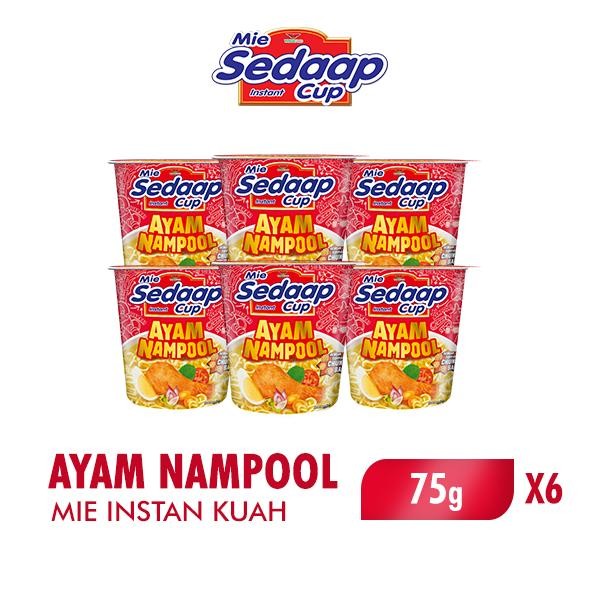 

SemuAReadyYaB0Zq- Sedaap Cup Mie Instan Ayam Nampool 75 gr x 6 Pcs