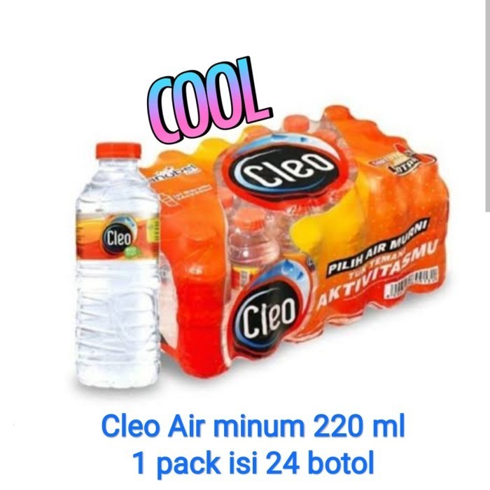 

SemuAReadyYaB0Zq- Air minum Cleo 220 ml 24 botol