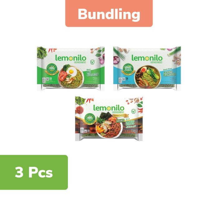 

SemuAReadyYaB0Zq- 3 Pcs Lemonilo Paket Komplit Mie Goreng Ayam Bawang Pedas Korea