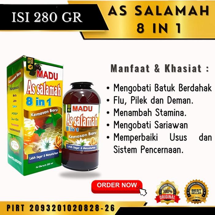 

BnyKpilihAnSkrG- Madu Batuk As Salamah 8 in 1 AsSalamah 8in1