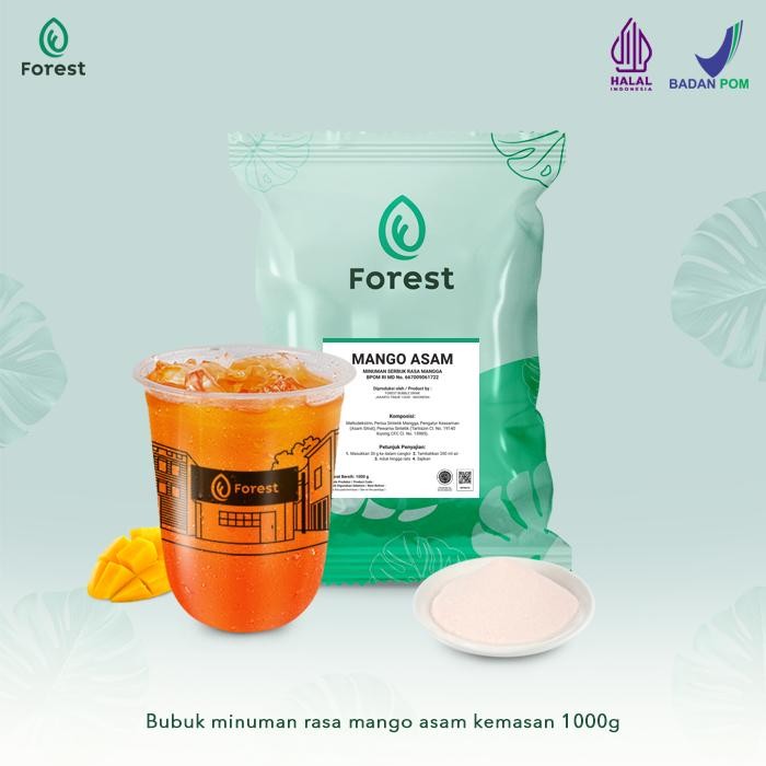 

BnyKpilihAnSkrG- Bubuk Minuman MANGO SQUASH Powder 1000 g - FOREST Bubble Drink