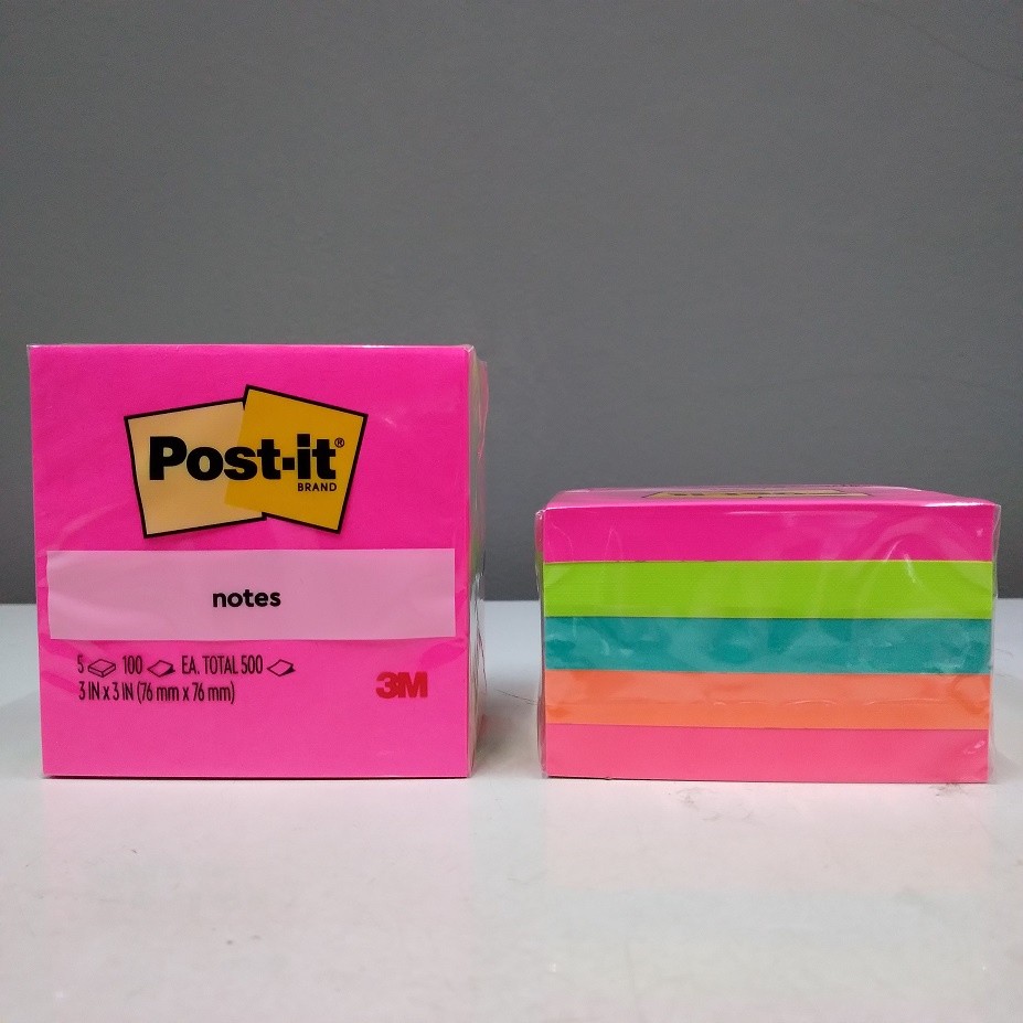 

3M Post It Super Sticky Notes 654-5AN 3 inch x 3 inch