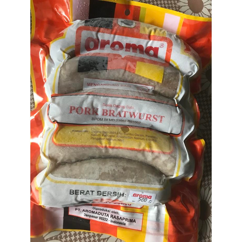 

BnyKBonusBelidiMari- AROMA Pork Bratwurst PREMIUM 500gr