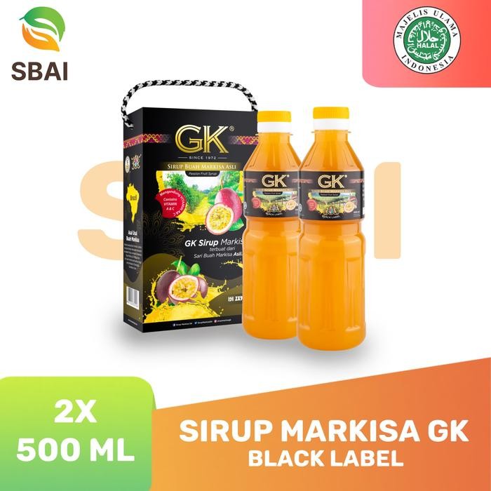 

BnyKpilihAnSkrG- Sirup Markisa GK Black Label 2 x 500ml