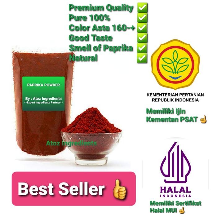 

BnyKBonusBelidiMari- Paprika Powder 1kg/USA/ Bubuk Paprika 1kg