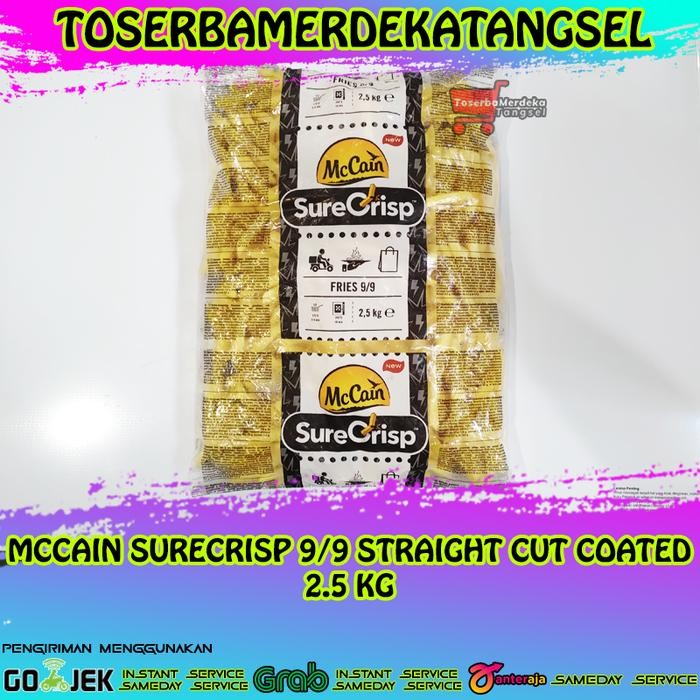 

BnyKBonusBelidiMari- Kentang French Fries McCain SureCrisp Straight Cut Butter Coated 2,5kg