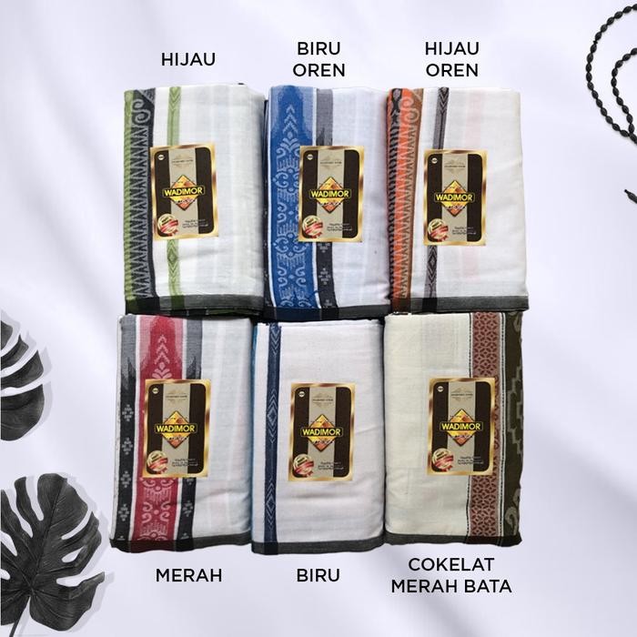 Modest- Wadimor Sarung Tenun Jacquard Antik Khusus Putih