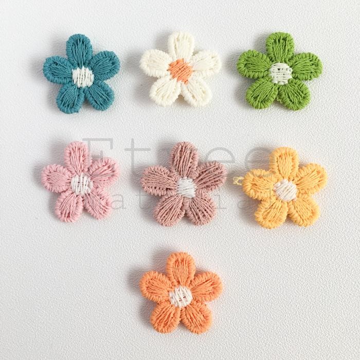 XU559 L100APK41 Aplikasi rajut bunga kecil patch bros hiasan CUCI GUDANG