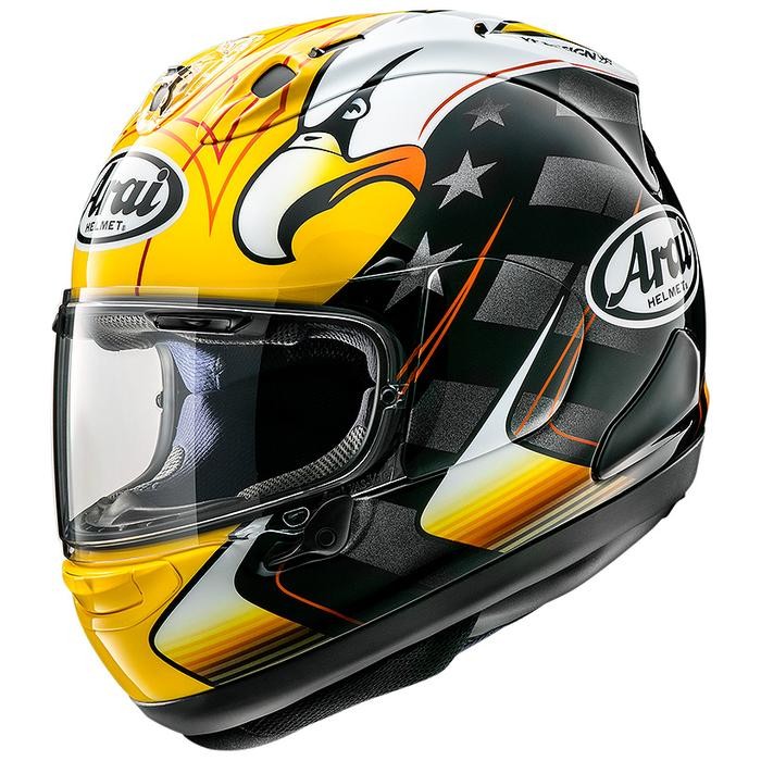 Arai SNI RX7X KR American Eagle Helm Full Face - Black Yellow