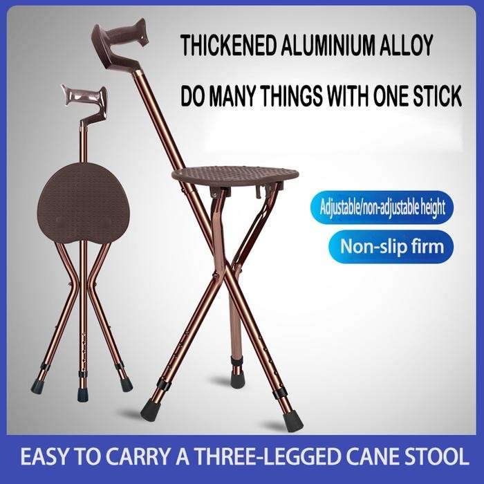 COD Tongkat Kursi TONGKAT DUDUK LIPAT,KURSI LIPAT SHOLAT,TONGKAT LIPAT TRAVEL Tongkat Jalan Tongkat