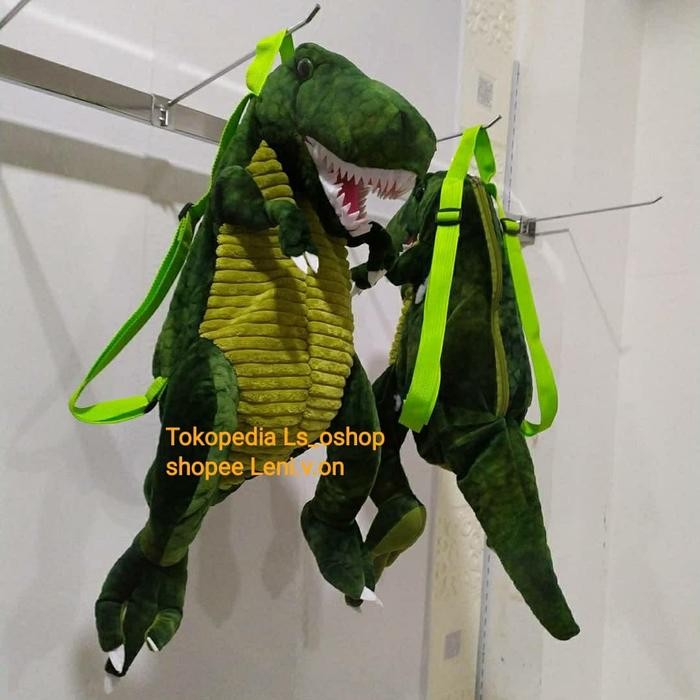 Tas Karakter Dino / Tas Dinosaurus / Tas Ransel Anak / Tas Boneka Dino