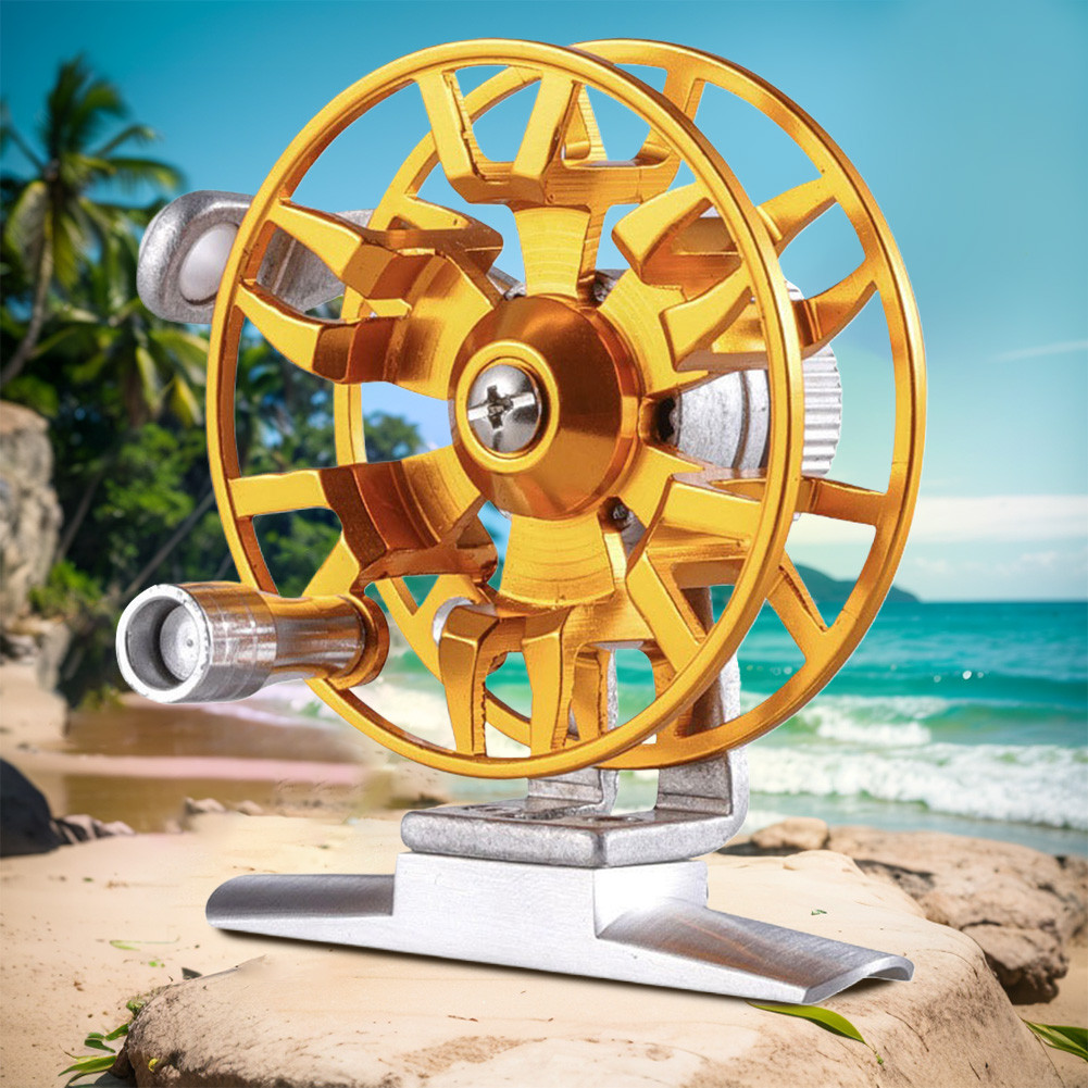 Fly Fishing Reel Lightweight Ice Fishing Reel Fly Reel for Trout Pike Fishing Accessories for Freshw
