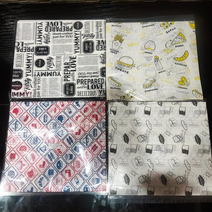 

Kertas Nasi Motif Printing 25x27,5 cm - Anti Lengket isi 100 Lembar