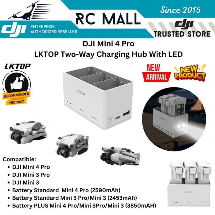 Clixsy- Charger Battery Charging Hub Drone Dji Mini 4 Pro Dji Mini 3 Dji Mini 3 Pro Charger