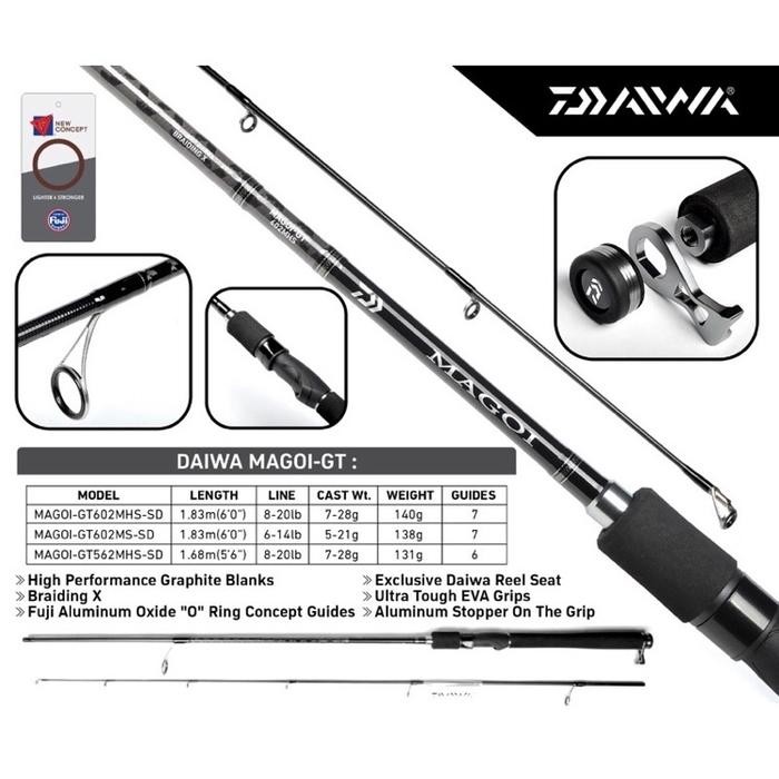 joran daiwa magoi gt & magoi mx gt 165cm/180cm [kuat dan awet]