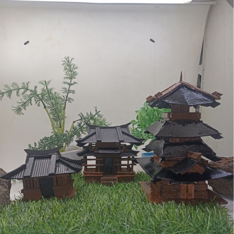 Miniatur Rumah Jepang Series PVC scape paludarium