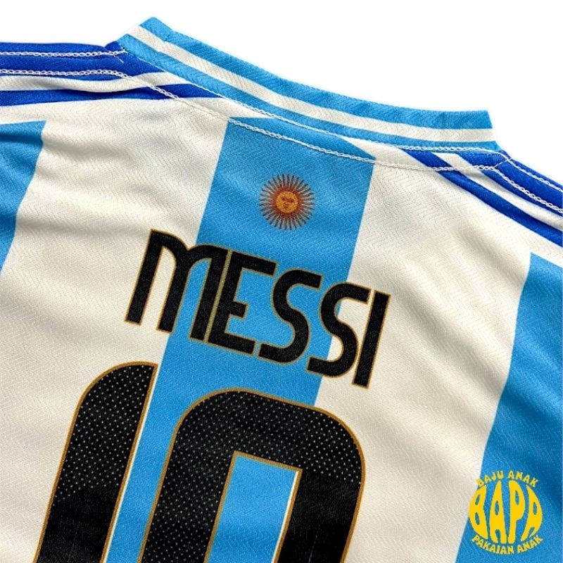 Sport Sistem Premium Setelan Jersey Argentina Anak Messi Kaos Bola Best Seller Quality Original