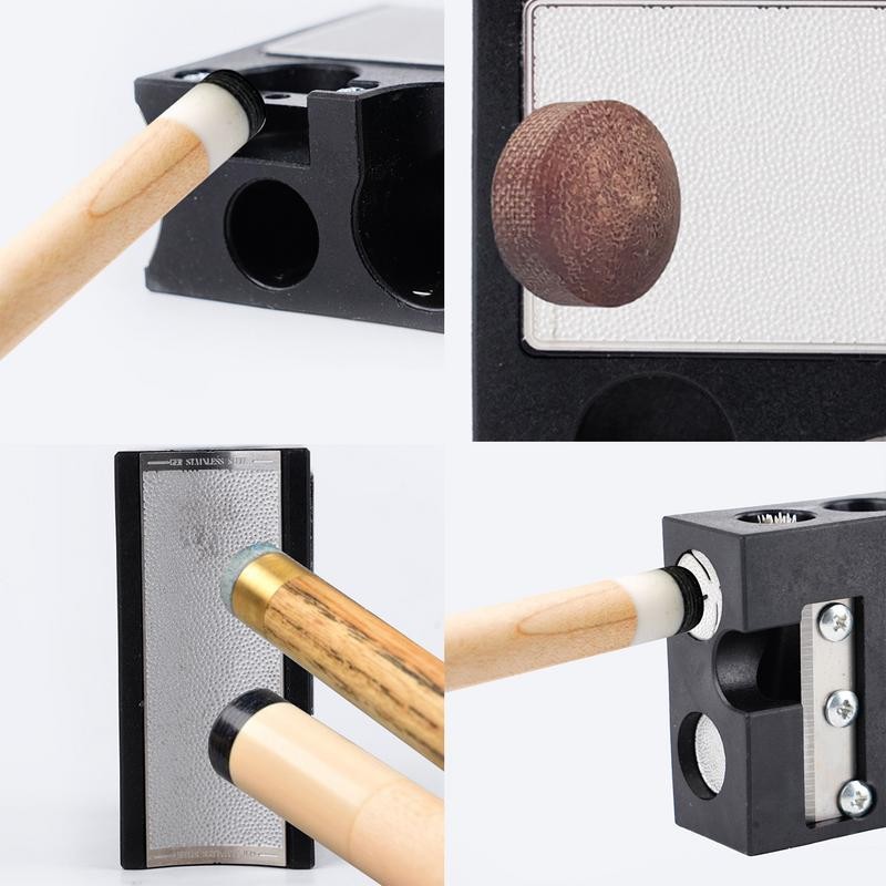 Billiard Cue Tip Shaper Mini Billiard Cue Tip Corrector Portable Shaper Billiard Pool Cue Repair Equ