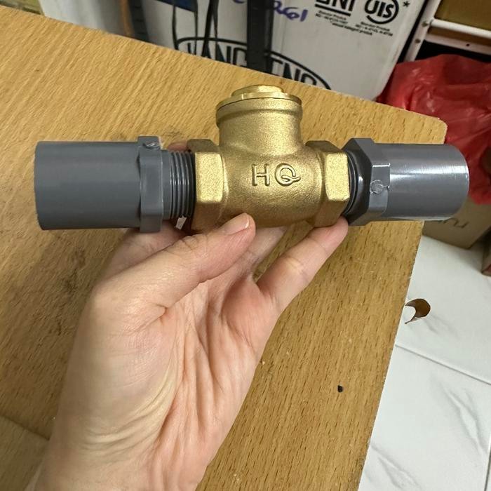 Check valve TABOK KLEP 3/4" HQ KUNINGAN + SDL 3/4" Kode 1069