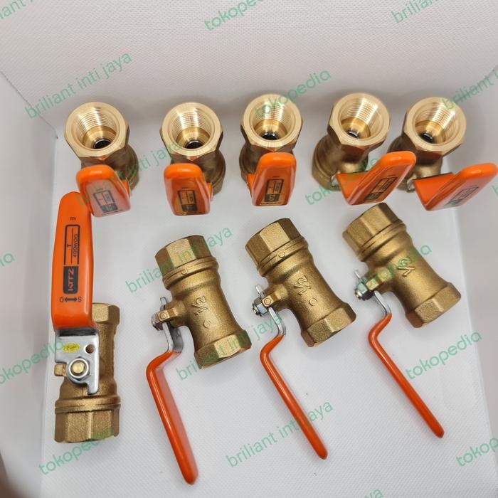Ball valve kuningan KITZ 1/2" / Ball valve kitz Kode 1456
