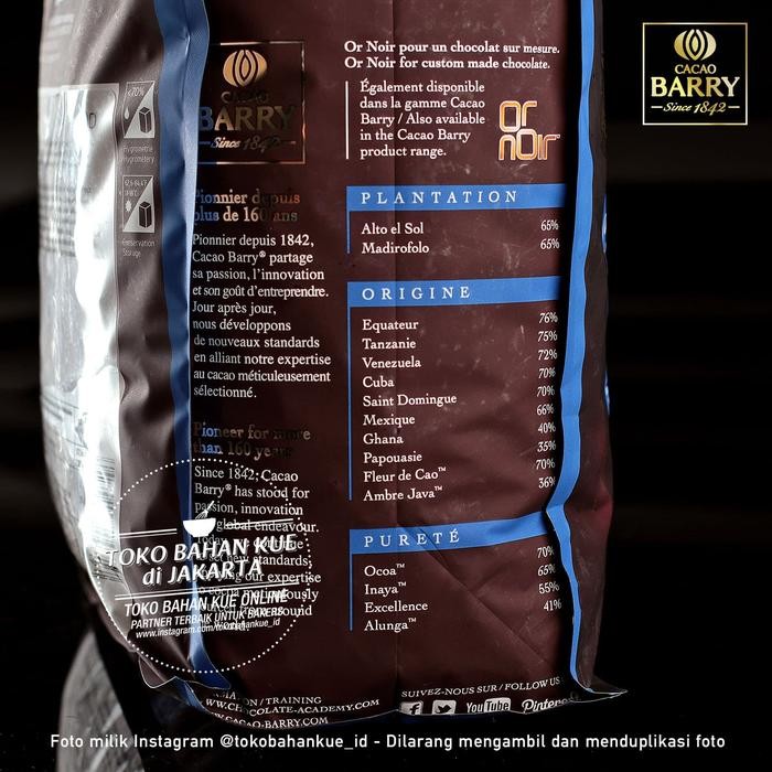 

CACAO BARRY EXTRA BITTER GUAYAQUIL 100GR 64% DARK CHOCOLATE COUVERTURE