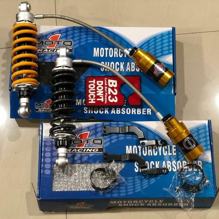 MURAH.. SHOCK MOTO 1 NINJA R SS KR MOTO1 305MM PNP KHUSUS BREKET DUDUKAN KLIK