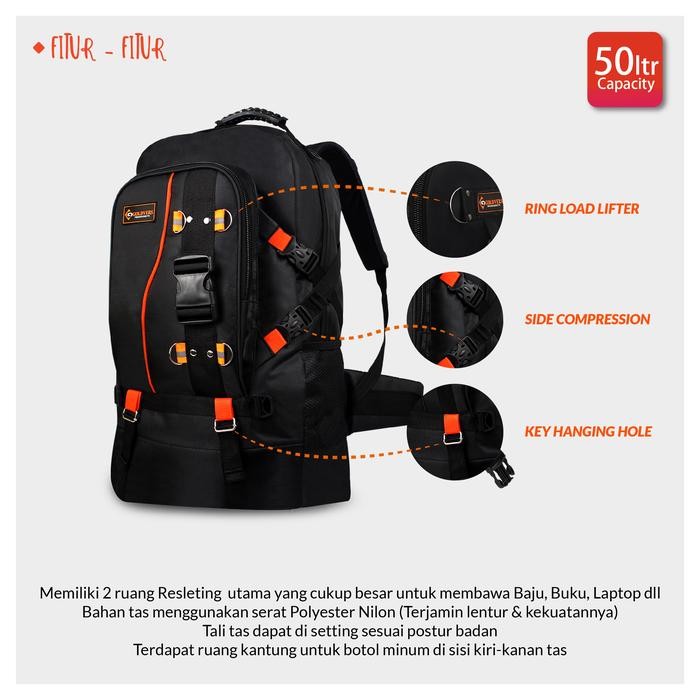 Tas Ransel Jumbo Tas Ransel Pria Dewasa Tas Ransel Sekolah - Goldvers