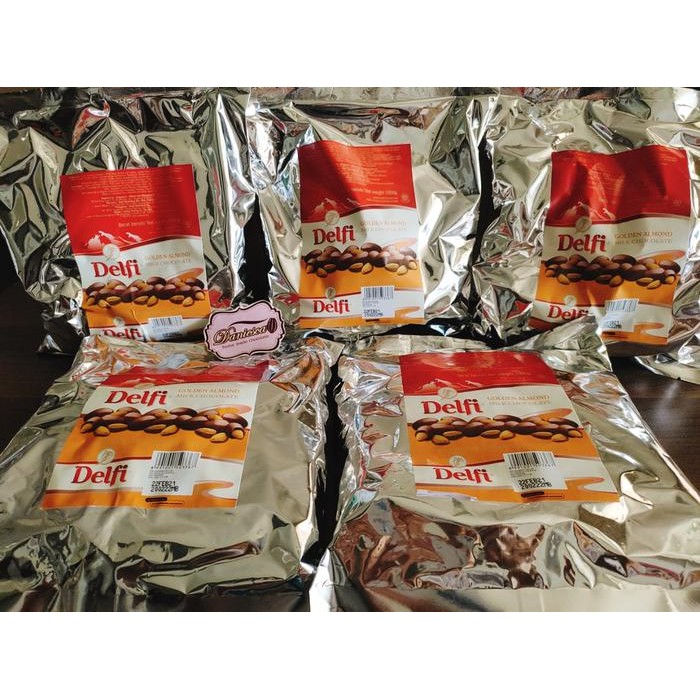 

[dch] - 1Kg Coklat Delfi golden almond Delfi dragees coklat kiloan best seller Chocolate